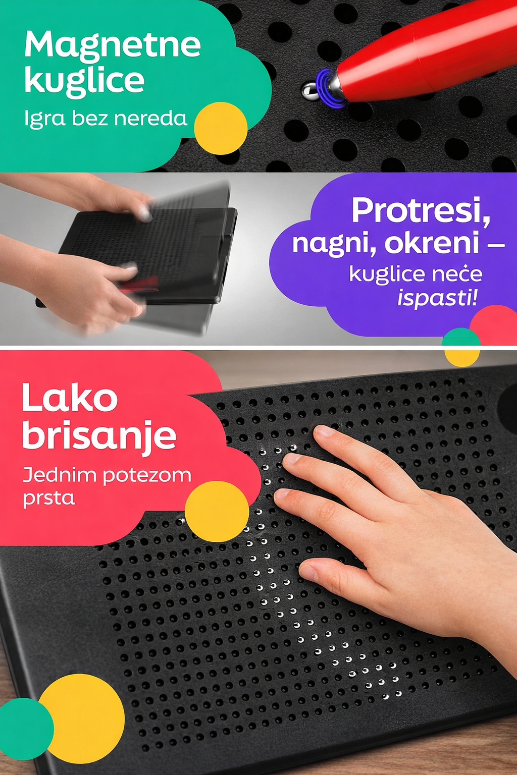 Montessori Magnetna Tabla za Crtanje