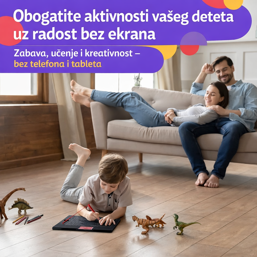 Montessori Magnetna Tabla za Crtanje