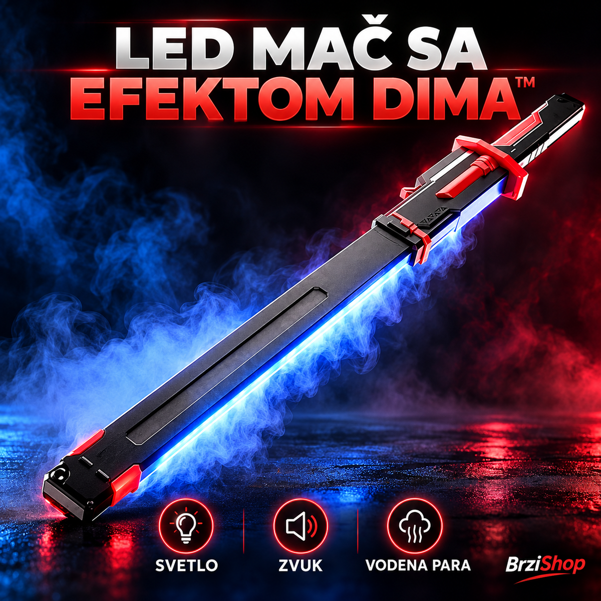 ⚔️ LED MAČ SA EFEKTOM DIMA™